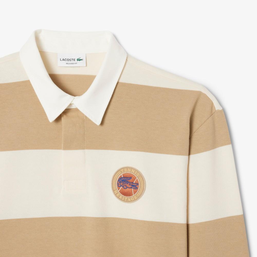 [lacoste] Men's Long-Sleeve Rugby Polo Shirt KH5916-55NIBR