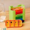 Portable Weekly 7 Days Pill Box Colorful Design Stackable 4 Times A Day Medicine Storage Dispenser Plastic Pill Organizer Boxes