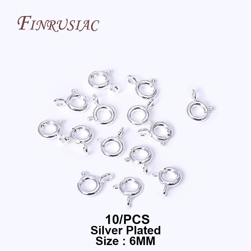 Brass Round Spring Ring Clasp Crimp Beads End Beads Findings For DIY Jewelry Making 14K/18K Gold Plated U-shaped Protective Tube