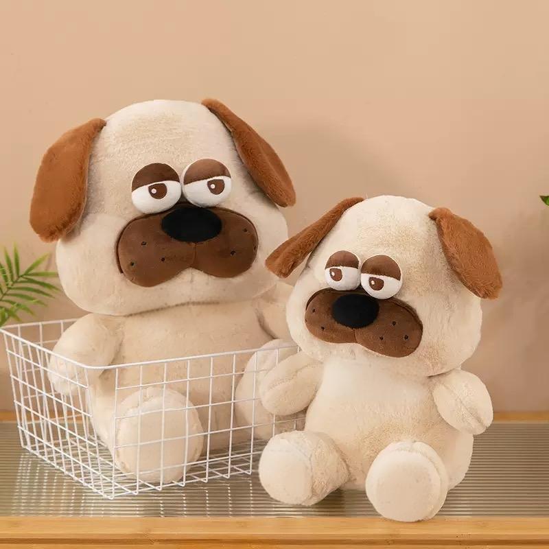 New Big-eyed Shar Pei Doll Birthday Gift Children's Soothing Doll Wholesale Plush Toy Doll