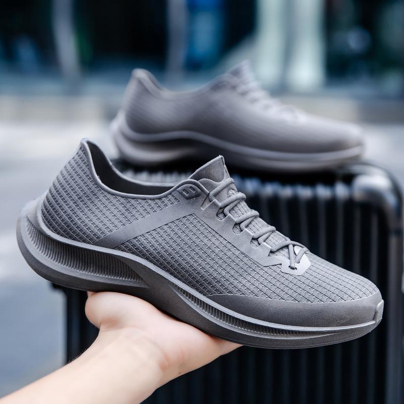 

Новые мужские походные резиновые сапоги для отдыха на природе, модные пляжные нескользящие резиновые рабочие ботинки для рыбалки, прочные водонепроницаемые резиновые ботинки 36 серый