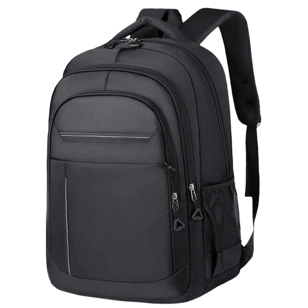 

Minimalist Oxford Cloth Laptop Bag Lightweight Students Durable Daypack Travel чорний