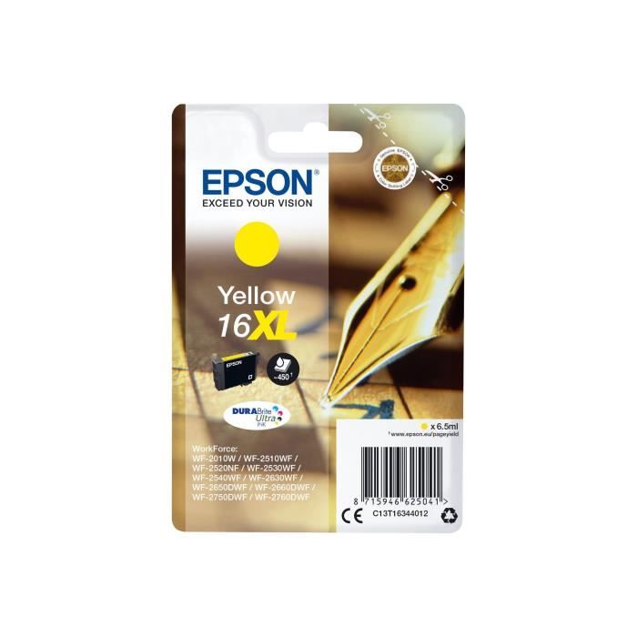 EPSON Kartusz z tuszem 16 XL Żółty - Pióro (C13T16344022)