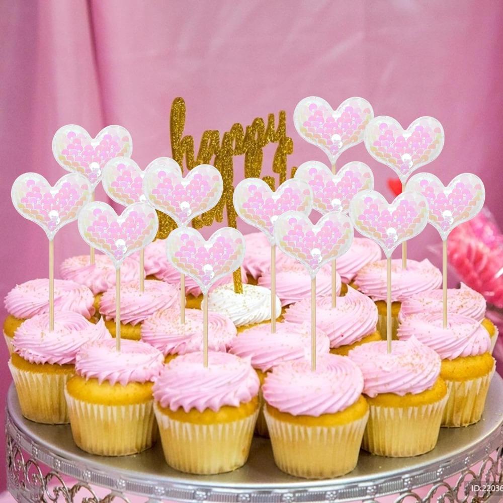 

Зубочистка, Топпер для торта, День святого Валентина, фруктовая зубочистка, новый флаг для торта, дети