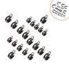 20PCS 1 Inch Stainless Steel P-Style Cable Clamp Assortment for Car Boat Marine