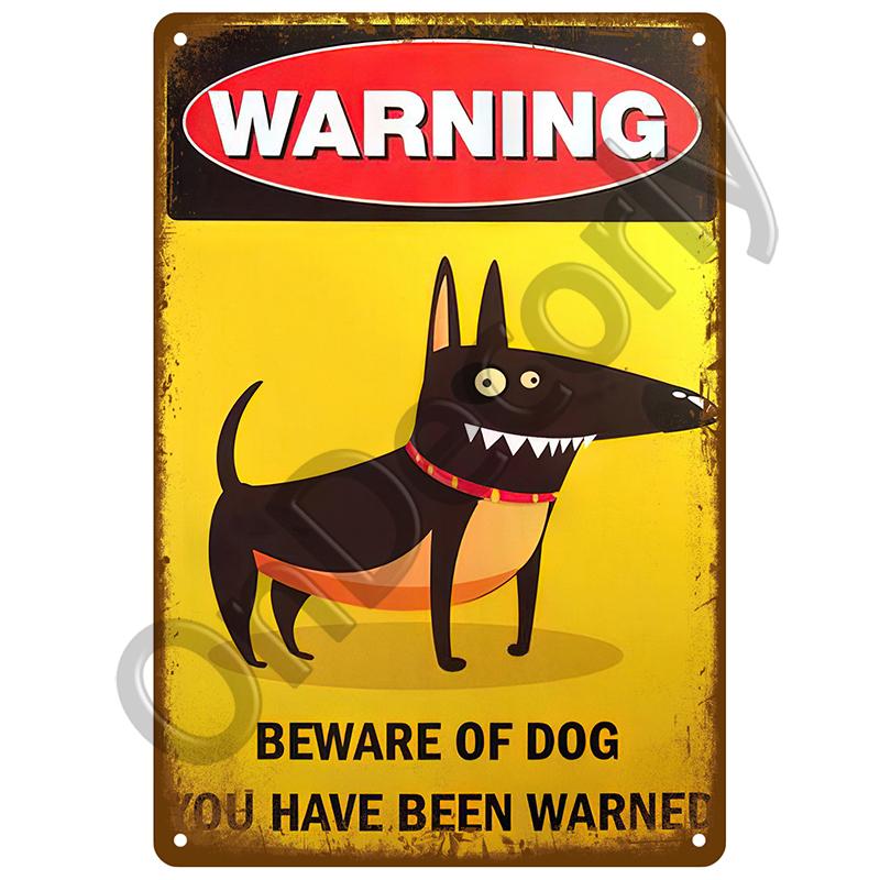 Beware Metal Signs Vintage Plaque Warning Danger Tin Signs Plate Home Wall Decor For Bar Club Man Cave Art Painting Poster Gift