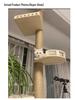 Solid Wood Cat Tree Condo: Space-Saving Capsule Villa for Large Cats with Toys