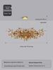 Modern Ginkgo Leaf Pendant Light for Living Room, Staircase, and Dining Area