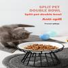Ceramic Elevated Pet Bowl With Stand For Cats Dogs Food Water Feeder Anti Vomit Slow Feeding Design Outdoor Indoor Use
