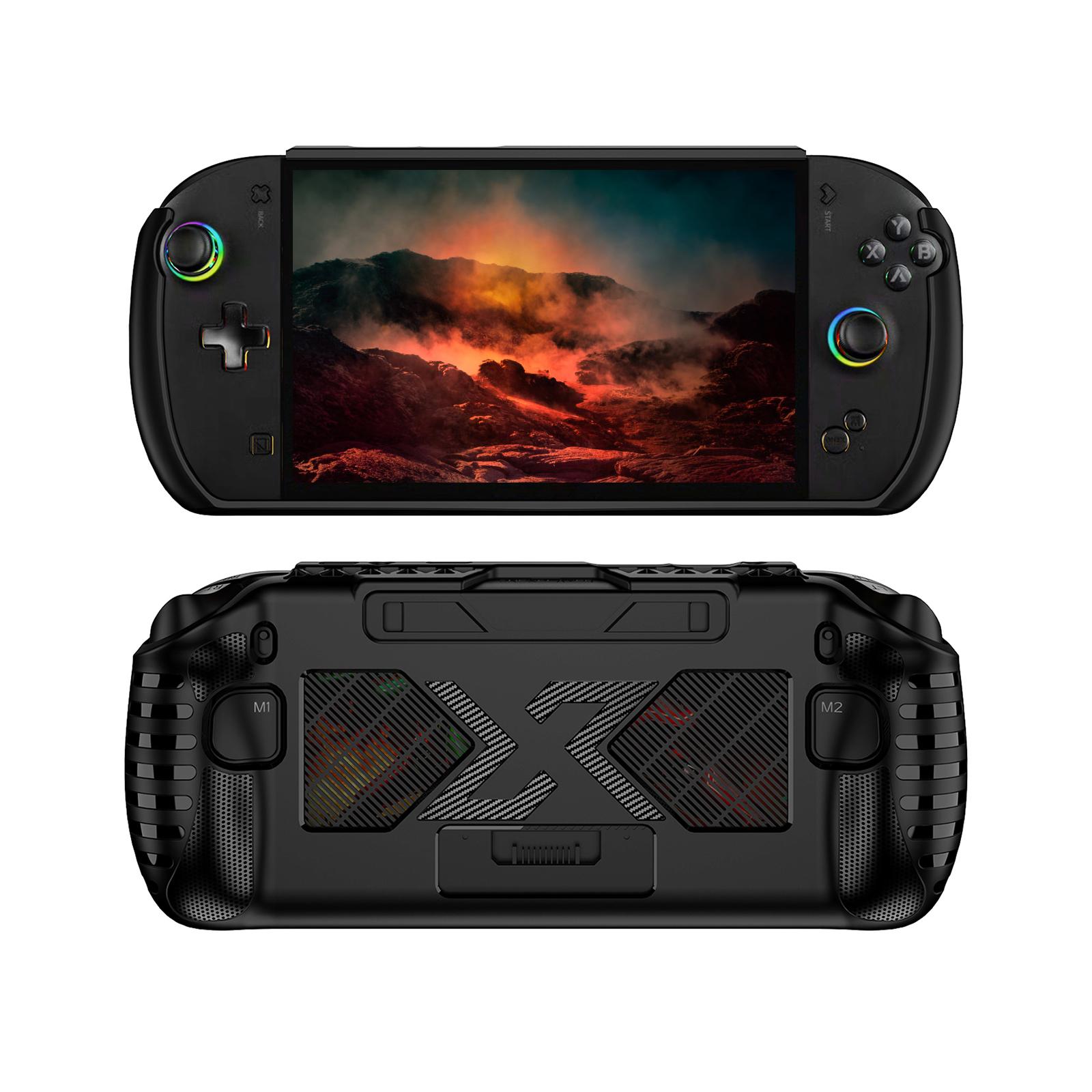 For OnexPlayer Apex Handheld Game Console TPU Handheld Protective Case Sweatproof Housing Shell Shockproof Protective Skin Case чёрный