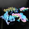 Chameleon Figures 3D Printing Multi-joint Movable Simulation Eyes for Home Accessories Kids Gift Living Room Decoration