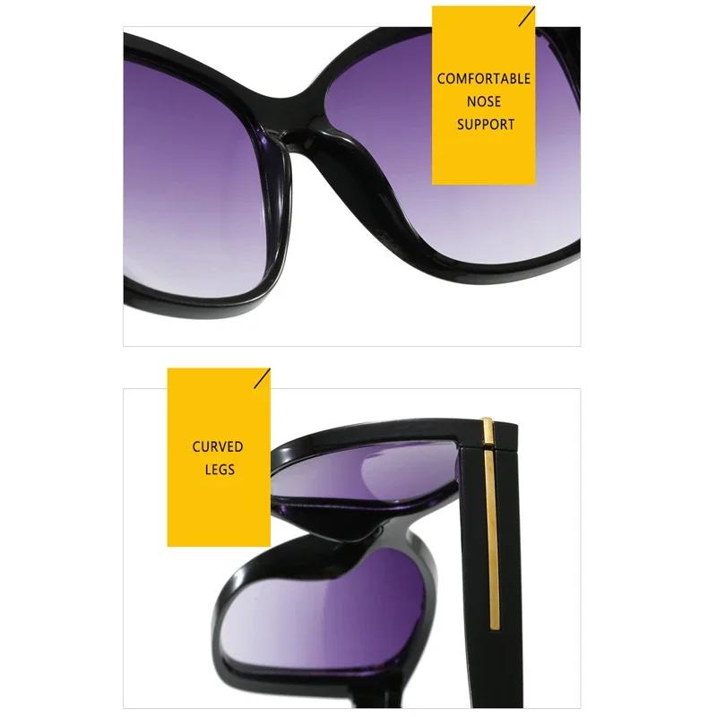 Personalized Large UV400 Sunglasses Retro Unisex Street Photography UV Protection Fashion Shades Glasses