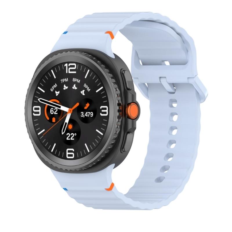 Wavy Silicone Replacement Band Smartwatch Adjustable Lightweight Designs Flexible Sport Watch Straps for Watch8