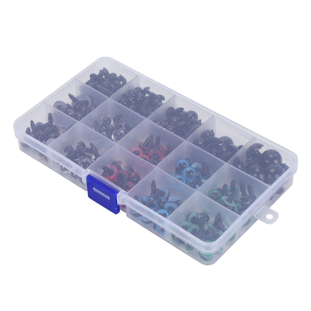 640Pcs Plastic Eyes Noses Colorful with Washer Plush Doll Bear Stuffed Animals Toy Accessories