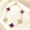 High-end Four-leaf Clover Bracelet Titanium Steel Colorfast Women's Bangle
