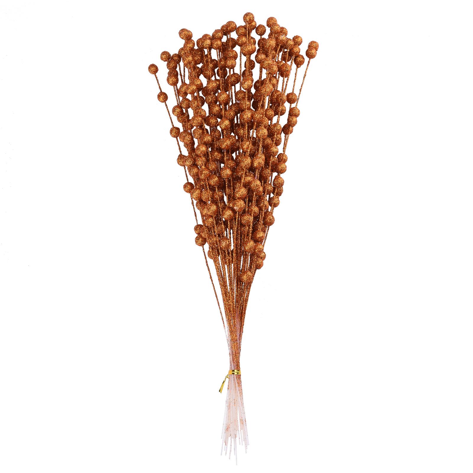 Искусственные Ягодные Стебли Поддельные Блестящие Пенопластовые Ягодные Стебли Рождественское Украшение Цветочная Композиция Принадлежности для Вечеринки Фотография Type 14