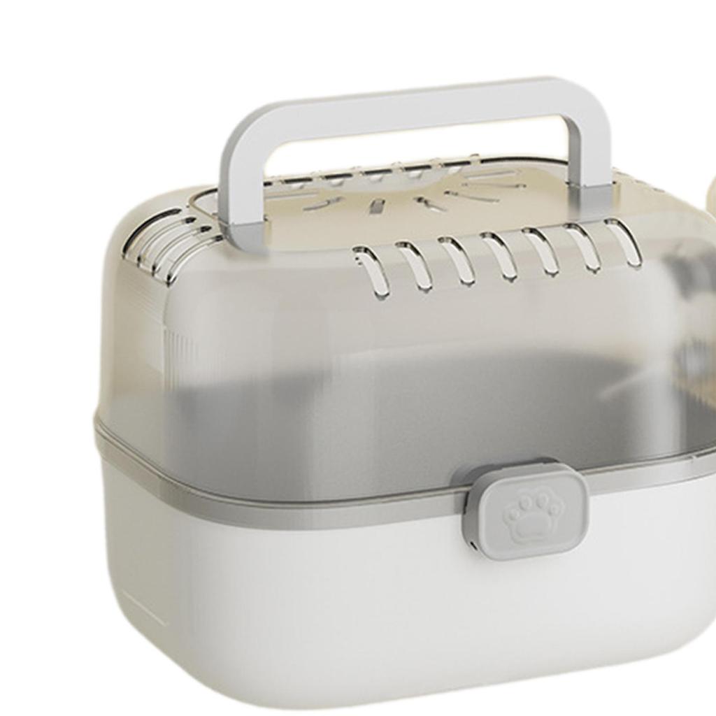 Hamster Cage, Portable Enclosure Spacious Breathable Hamster Habitat Travel Case with Water Bottle