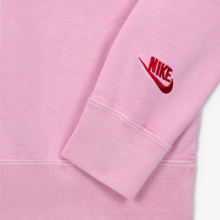 Nike X Nigo Collaboration Fw24 Crewneck Pullover Fleece Long Sleeve Sweatshirt Men Sweatshirt Pink FV5942-621