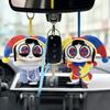 Clown Plush Keychain for Backpack Cute Stuffed Animal Keyring Soft Mini Pendant Purse Charm Funny Gift for Kids Women