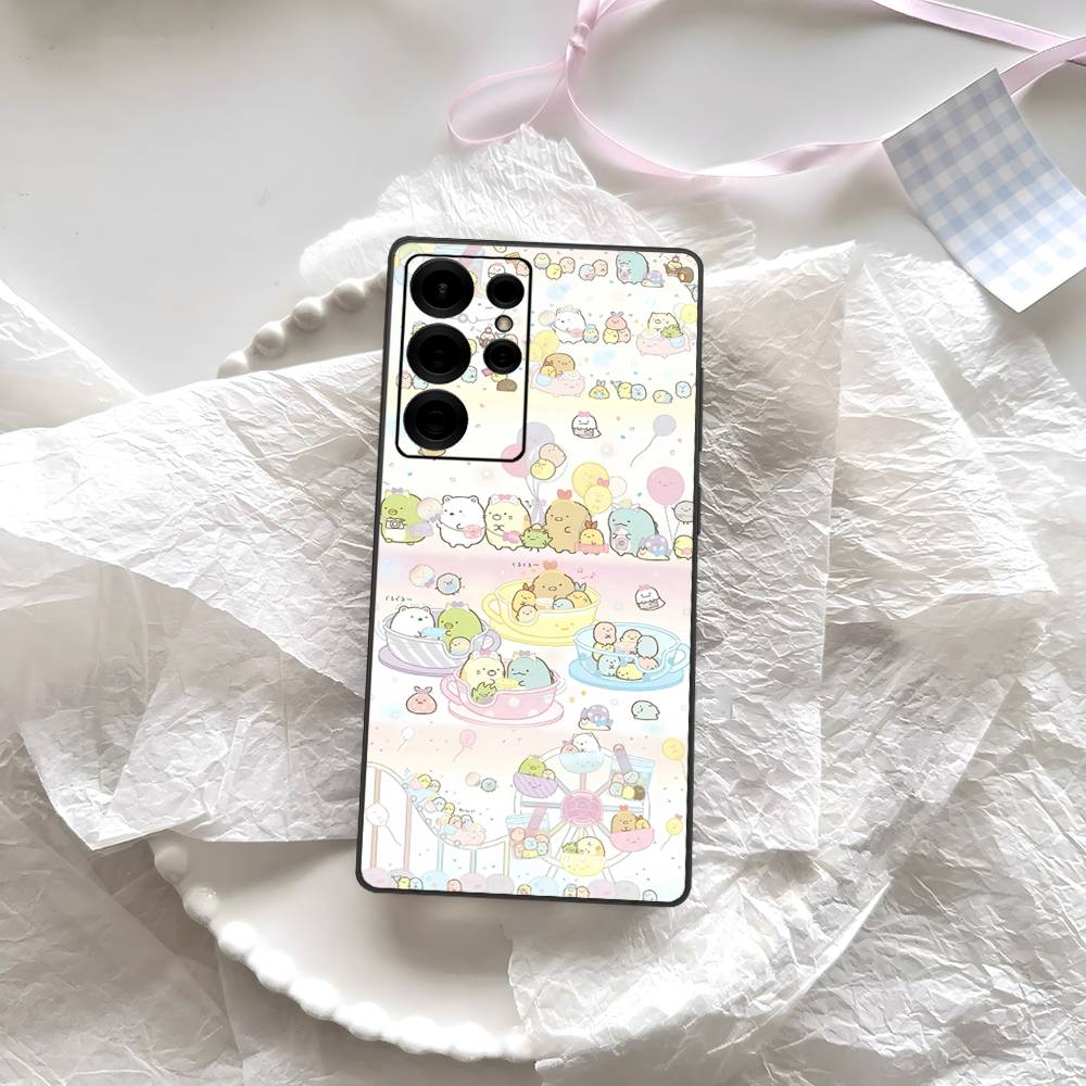 Anime S-Sumikko G-Gurashi Phone Case For Samsung S 24 fe 25 Ultra plus 20 lite 21 30 22 23 24 22 Ultra 5G Fundas
