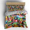 "USA Landmarks Travel Decor Set" Soft Skin-Friendly Bedding Set Includes 1 Duvet Cover And 2 Pillowcase Gift