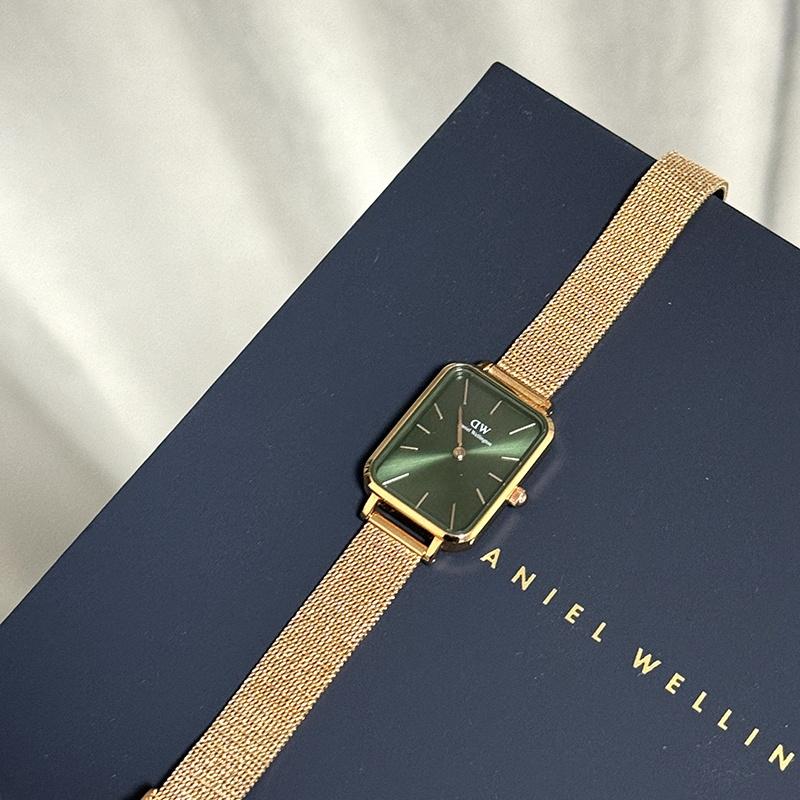 Daniel Wellington European and American watches for women, watches, quartz movement, stainless steel strap, 20*26mm, white dial, women's DW00100431