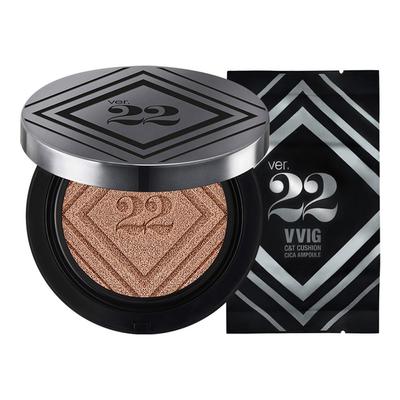 Cho Seongah 22 C&T King Cushion Cica Ampulle + Nachfüllset SPF50+ PA++++, Nr.. 2 Sandbeige, 1 Set