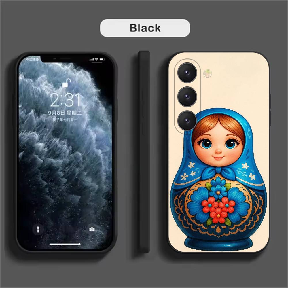 Matryoshka Art Russian  Phone Case For Samsung Galaxy A52 A42 A32 A22 A12 A02S A72 A73 A51 A41 A31 A21S A71 A40 A30S A20S