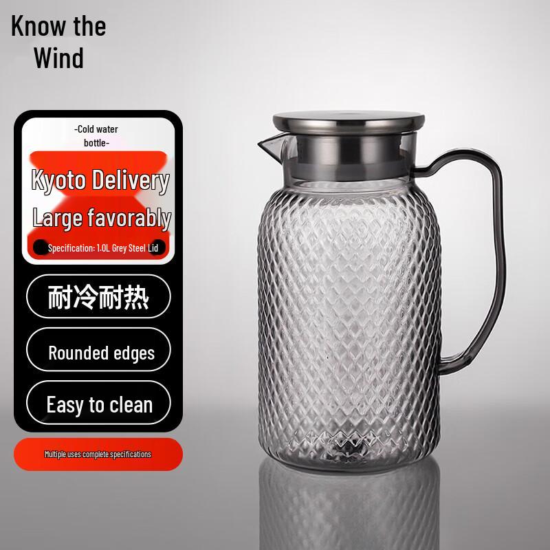 Zhifeng Hammered Plastic Handle Cold Water Pitcher