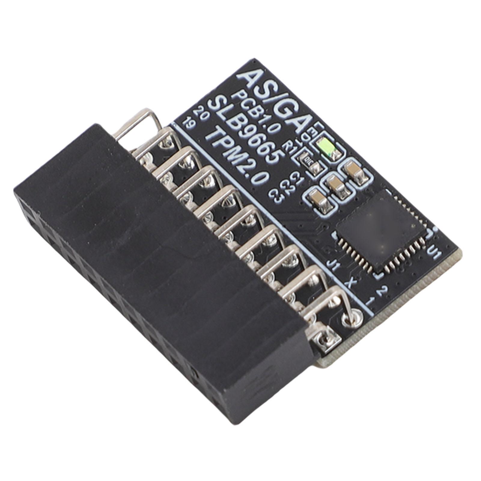 

Модуль TPM 2.0 20 PIN 2x10P Інтерфейс LPC Модуль безпеки шифрування TPM 2.0 для материнської плати Win11 2.0