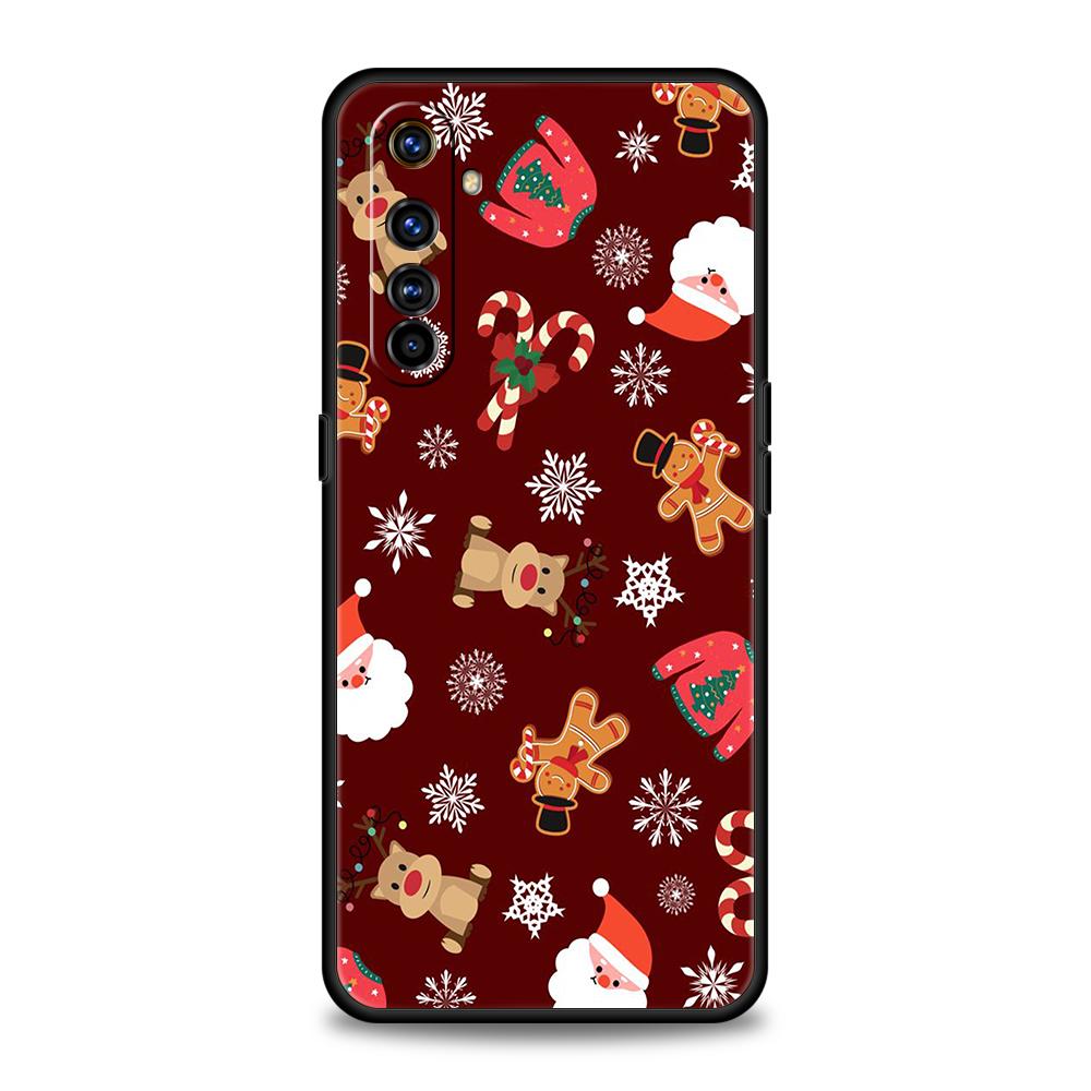 New Year Christmas Silicone For Realme 10 11 8i 9i 9 Pro Plus GT2 C3 6 7 8 Pro C21 C11 C25 C35 Pro 5G Shockproof Phone Case Bags