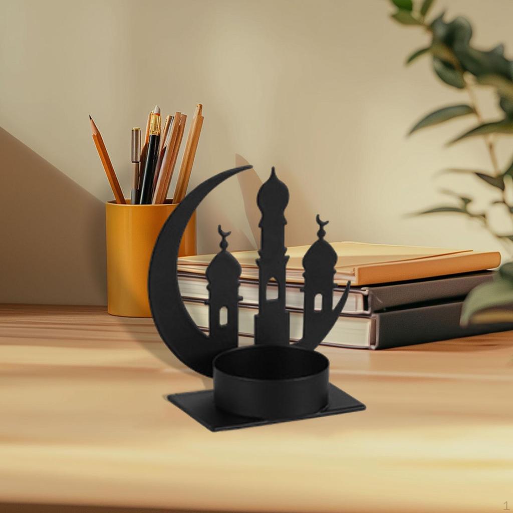 Metall Kerzenhalter Arabischer Ständer Weihnachtsgeschenk Heimdekoration Kerzenleuchter Desktop Ornament