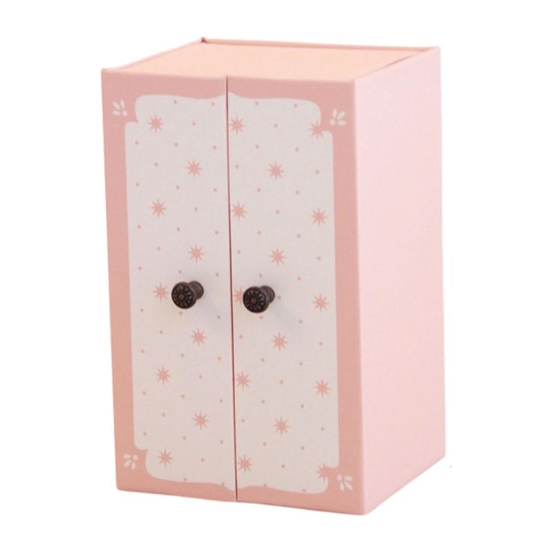 

Simulation 1/12 Scale Doll House Furniture Miniature Wardrobe Paper Figurine Scene Display Accessories for Craft Project 1