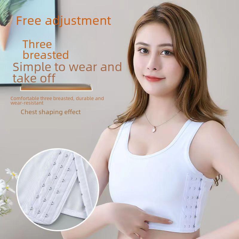 Dames Borstbinder Vest voor Vormgeving, Anti-Doorzakken en Reductie - Super Platte Pasvorm voor Sport en Dagelijks Gebruik