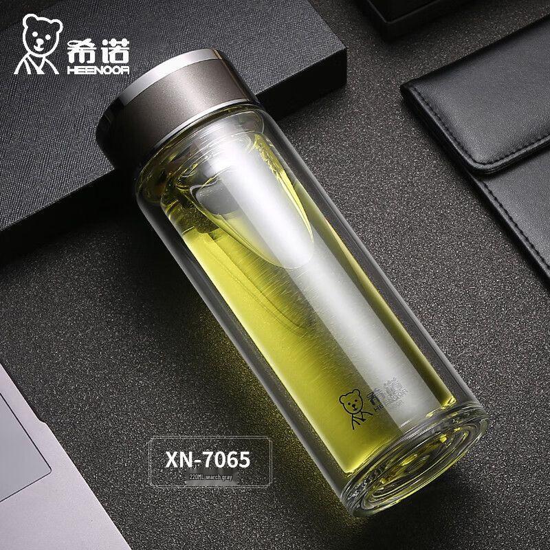 Xinuo Double-Layer Portable Glass Tea Cup