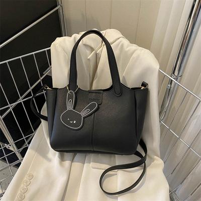 2025 Summer New Fashion Simple Large Capacity Portable Bucket Bag Feeling Foreign Small Bag Women's Shoulder Messenger Bag