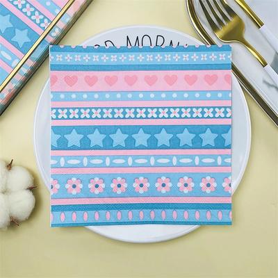 20pcs/Pac 33*33cm 2-Ply Disposable Party Napkin Cartoon Pattern