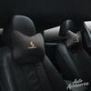 Suede Car Seat Neck Pillow Headrest Head Rest Relax Protection For Porsche Cayenne Cayman Panamera Macan Taycan Boxster stickers FU3