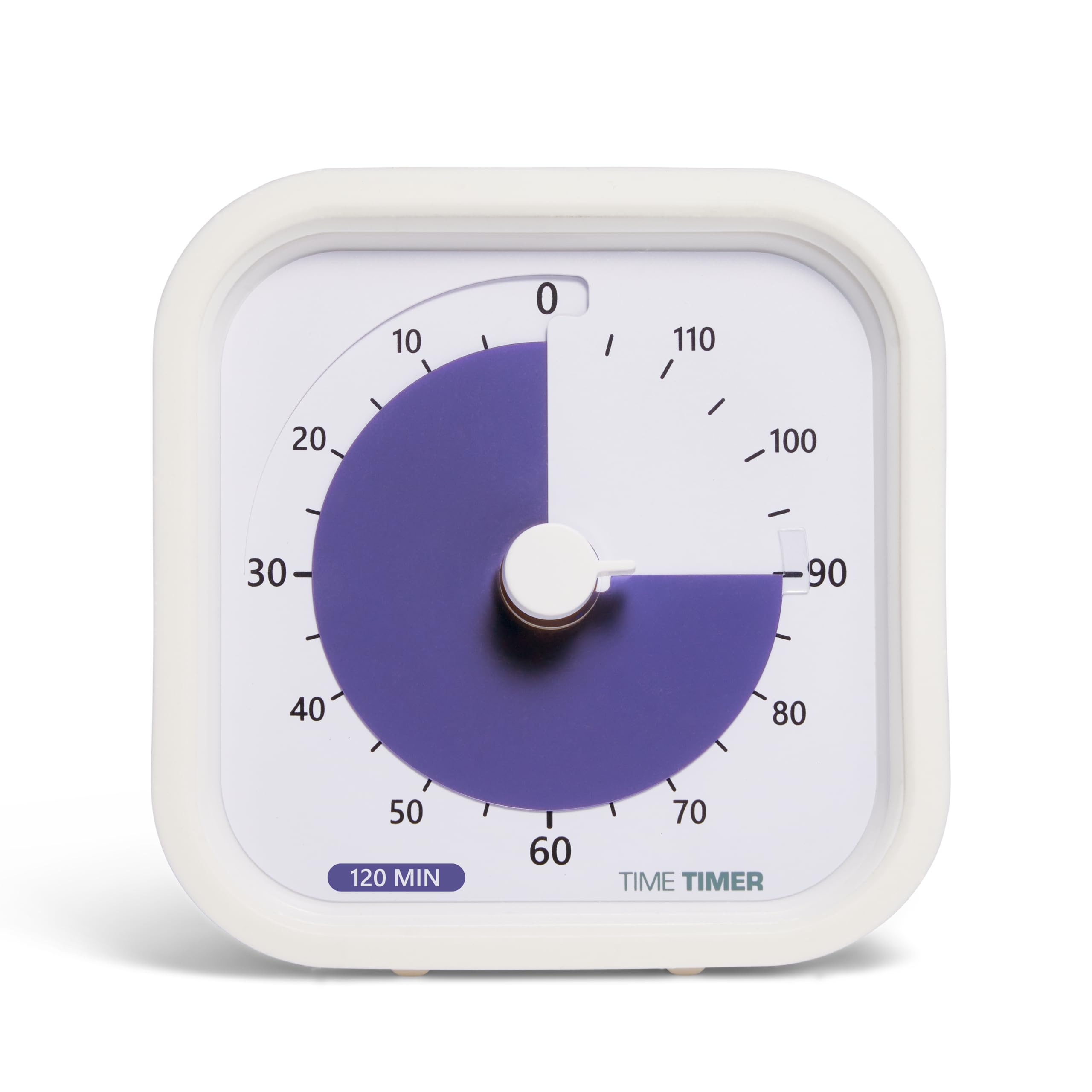 TIME TIMER MOD 9 см 120-минутный Time Timer Mod (с крышкой) Белый Таймер для изучения тайм-менеджмента TTM9-120-W Оригинальный продукт