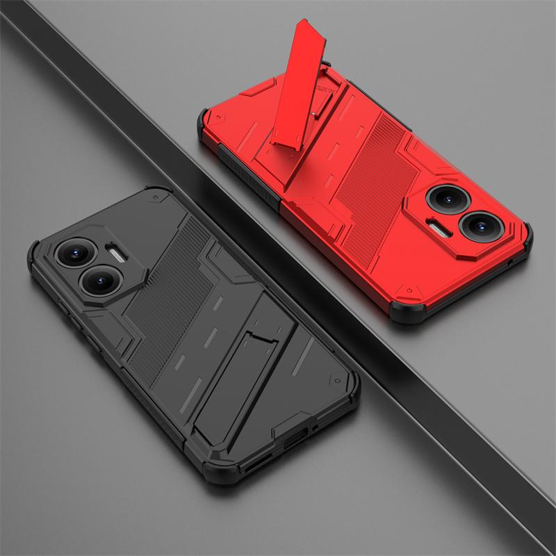 Phone Holder Case For Xiaomi Poco F7 Case Shockproof Anti-knock Armor Full Back Cover For Poco F7 Case For Poco F7 Ultra F7 Pro