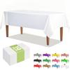 Disposable Waterproof Rectangular Solid Color Tablecloth for Parties