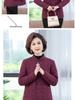 Women's Autumn/Winter Quilted Cotton Jacket for Middle-Aged and Elderly - Stand Collar, Warm, Thickened Design