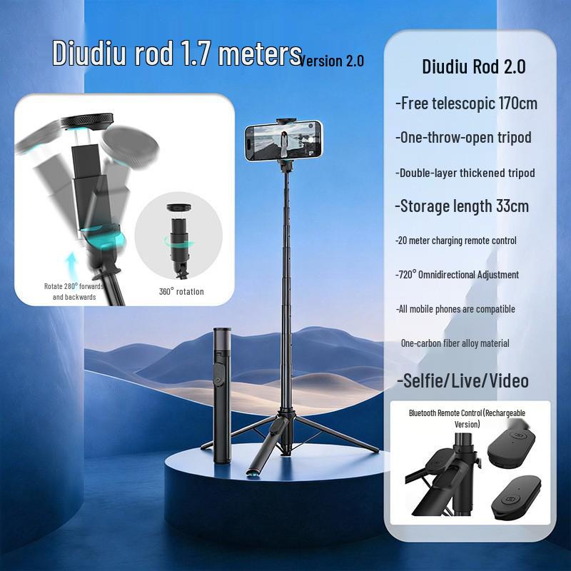 2026 Universal Mini Selfie Stick & Tripod - Portable Integrated Handheld for Mobile Photos