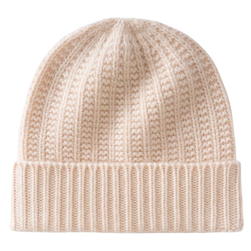 New cashmere hat thickened knitted hat autumn and winter warm and cold hat men's and women's versatile headgear riding outdoor hat