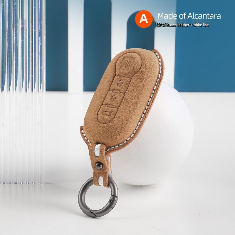 

Fiat Замшевый 3D чехол для ключа Alcantara - Защитный чехол для смарт-пульта