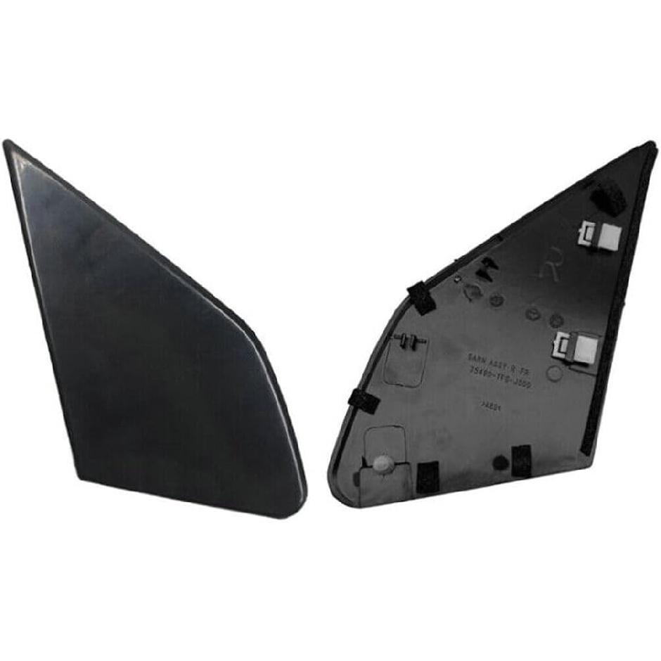 Pair Front Door Garnish Window Glass Plate Cover Trim for Honda Fit 2009 2010 2011 2012 2013