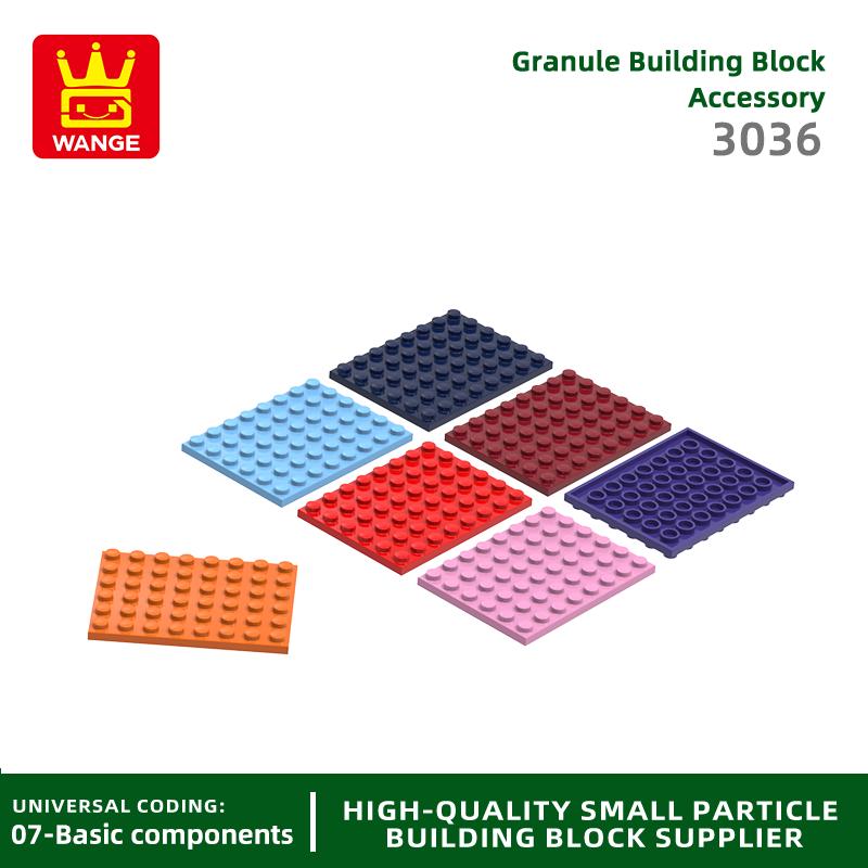 15Pcs/Lot 3036 6x8 Dots Plate Construction Bricks Basic Components Board Blocks Works With all Brand Playthings Ideal For Children Gift Idea Box