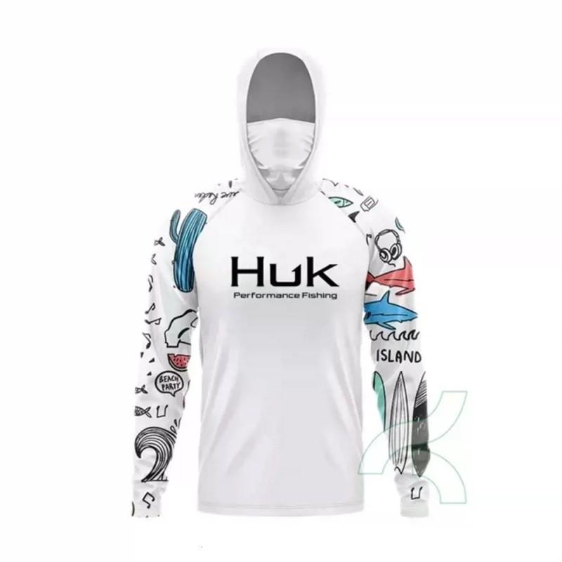 Mens Quick-Dry Fishing Hoodie With Dust-Proof Face Cover UV Protection Lightweight Bamboo Fiber Outdoor Sport Apparel
