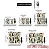 2D Flat Printing  JIT 2pcs   Curtains (Without Rod) Festive Forest(1) Minimalist Chic Curtains Polyester Easy Install Curtains