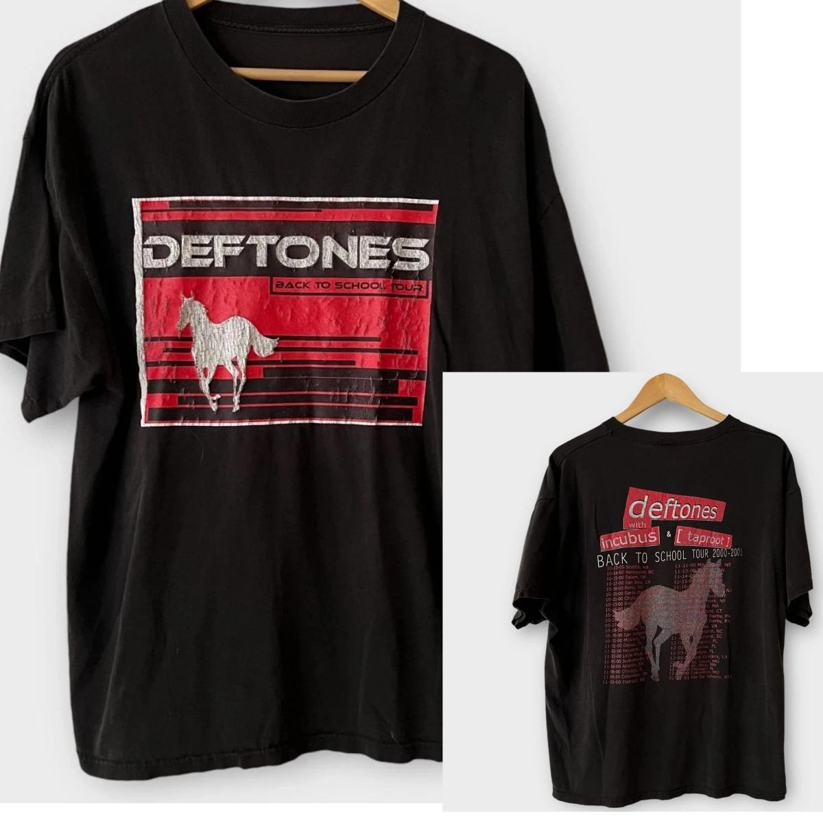 

Футболки Deftones Back To School Tour 2000 с Incubus и Tapro_t. Винтажные футболки с символикой групп. Роскошные вещи высокого класса для мужчин и женщин. Топ Y2k. M